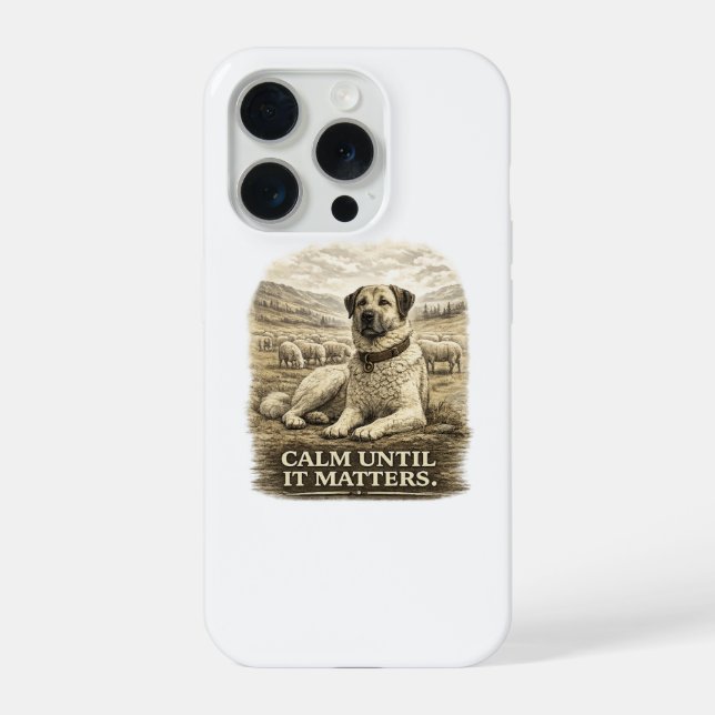 Coque iPhone Kangal – Calme jusqu'à ce que cela compte (Verso)