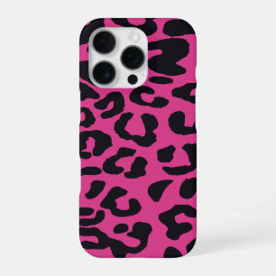Coque iPhone 16 Pro Kawaii Pink Leopard Noël Cadeau