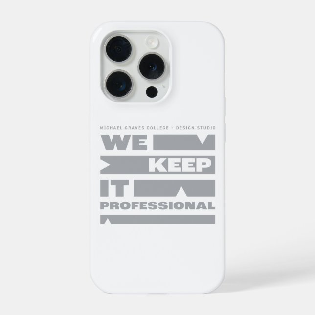 Coque iPhone Kean MGC Nous restons professionnels  (Verso)