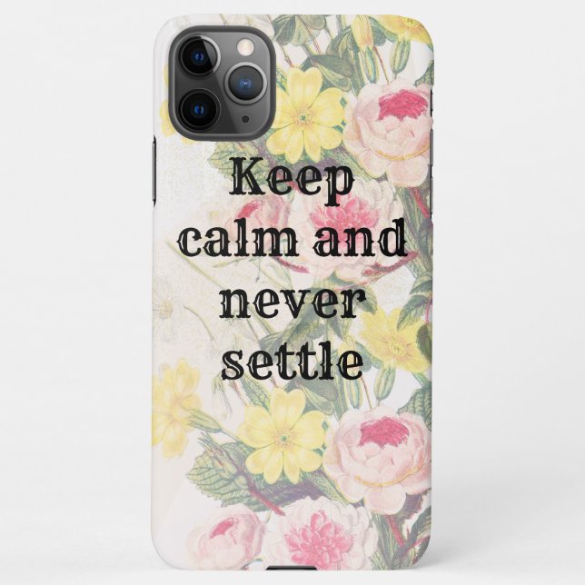 Coque iPhone Keep calm and gratitude phrase (Dos)