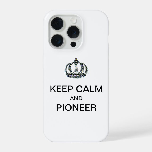 COQUE iPhone KEEP CALM AND PIONEER  (Verso)