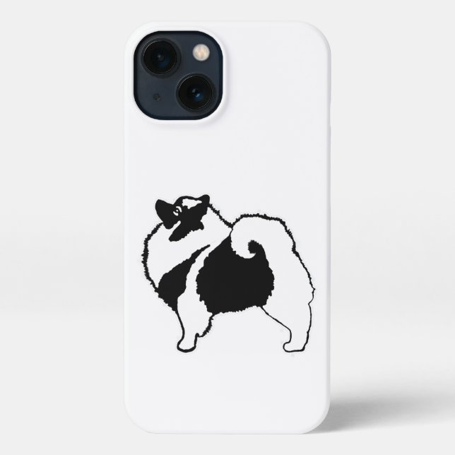 Coque iPhone Keeshond Graphics - Cute Original Chig Art (Verso)