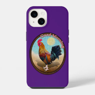 Coque Pour iPhone 14 Key West - Coq tzigane Good Morning Vintage Oval