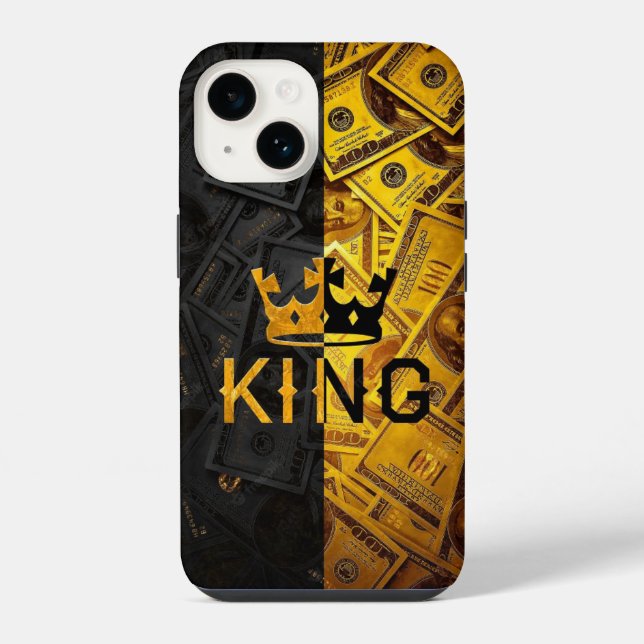 Coque iPhone king et beaucoup d'argent. (Verso)