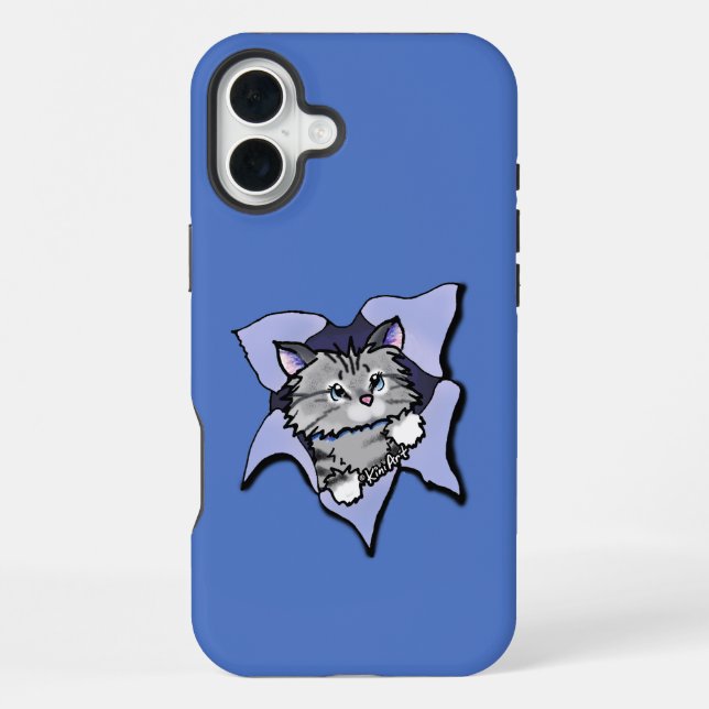 Coque iPhone KiniArt Kitty Blast (Verso)