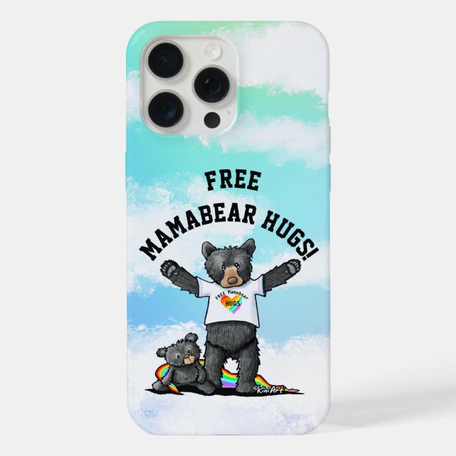 Coque iPhone KiniArt Mamabear Hugs (Verso)