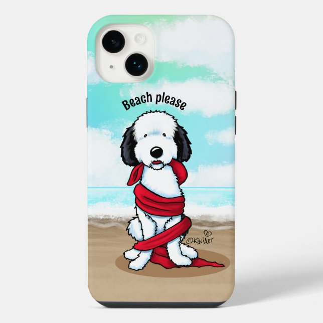Coque iPhone KiniArt Sheepadoodle (Verso)
