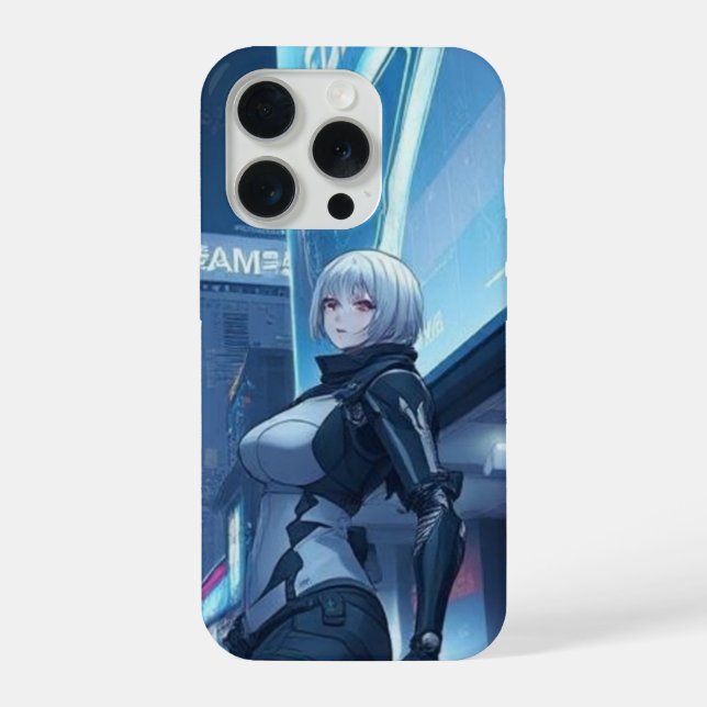 Coque iPhone Kira yashiro cyberpunk anime iphone case (Verso)