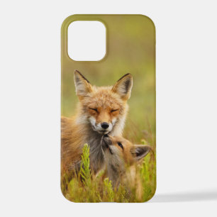 Coque iPhone 12 Pro Kit Renard Rouge vers le haut de Momma