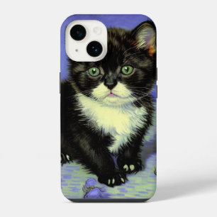 Coque Pour iPhone 14 Kitten Smoking Tuxedo Van Gogh
