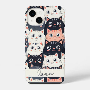 Coque Pour iPhone 14 Kitty Kat Kaleidoscope