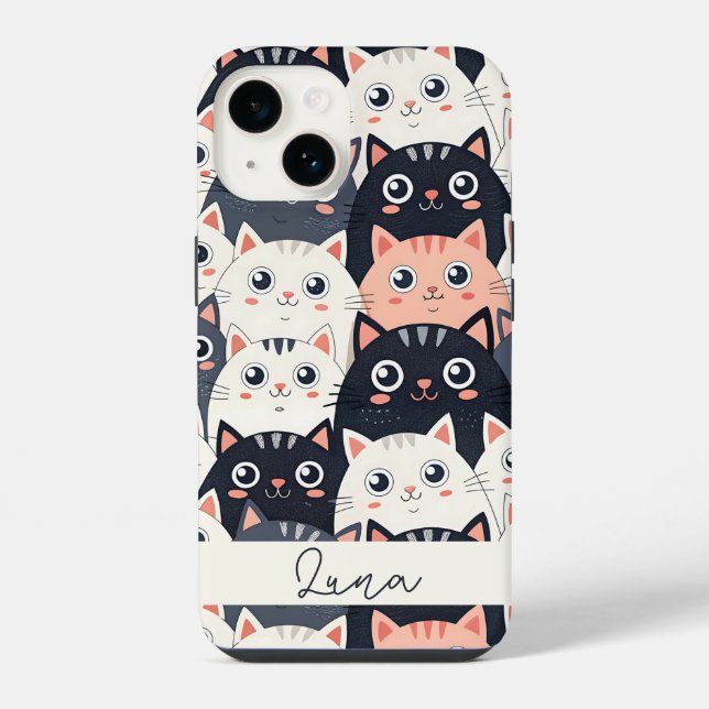 Coque iPhone Kitty Kat Kaleidoscope (Verso)
