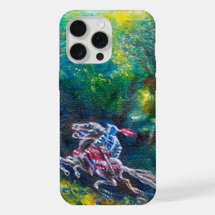 COQUE iPhone 15 PRO MAX KNIGHT LANCELOT, CHEVAL EN FORÊT VERTE