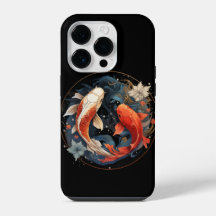 Koi Poisson Rouge Blanc Yang Yang Japonais Flux d'