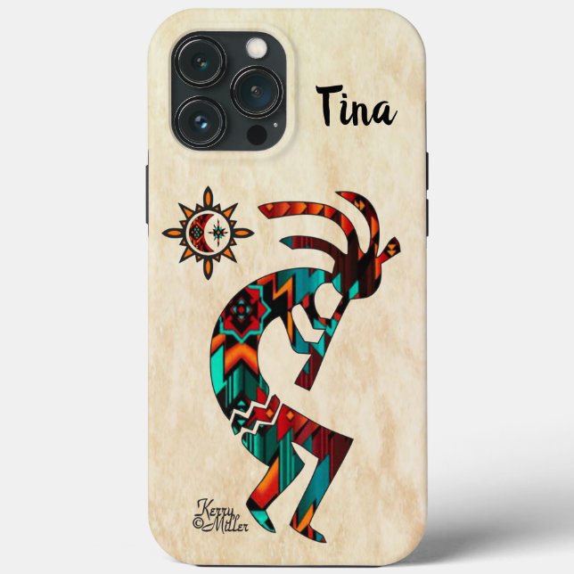 Coque iphone Kokopelli Sud-Ouest (Verso)