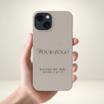 Etui iPhone 13 Kraft Style Business Long Custom Logo Texte Rustiq<br><div class="desc">Faites la promotion de votre entreprise avec ce coque iphone cool,  avec arrière - plan de style kraft,  logo et texte personnalisés. Ajoutez facilement vos détails en cliquant sur l'option "personnaliser".</div>