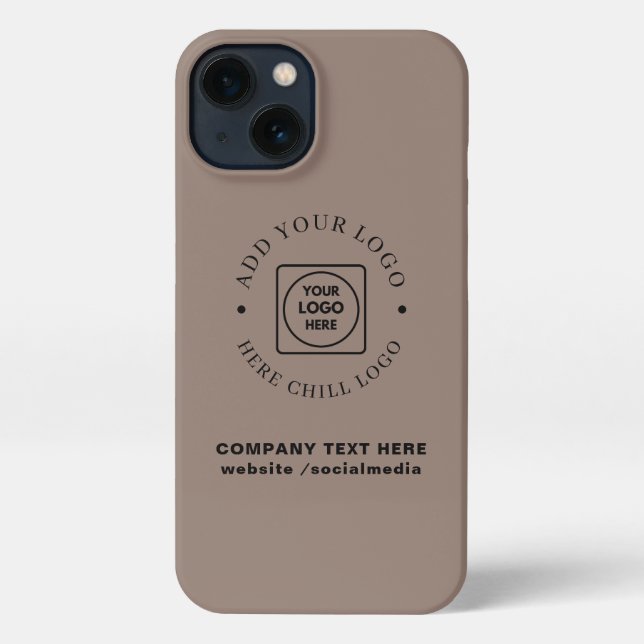 Coque iPhone Kraft Style Custom Business Logo iphone case (Verso)