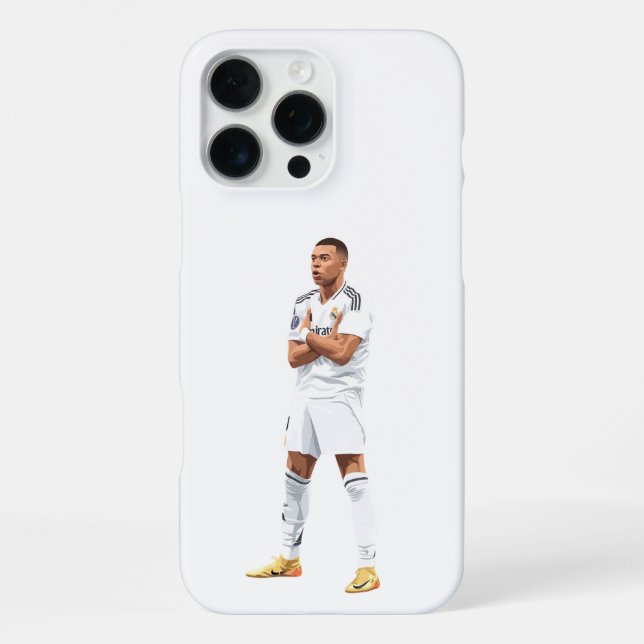 Coque iPhone Kylian Mbappe - Real Madrid (Verso)