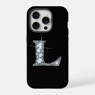Coque iPhone 15 Pro L Faux Diamond Monogramme