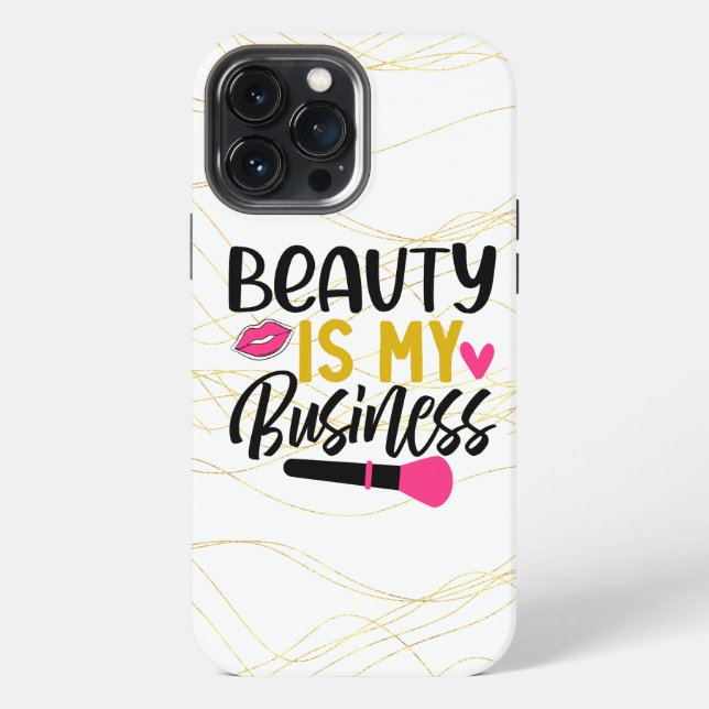 Coque iPhone La beauté est mon affaire (Verso)