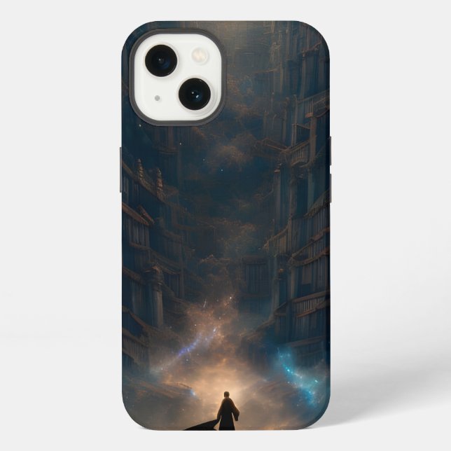 Coque iPhone La bibliothèque importante (Verso)