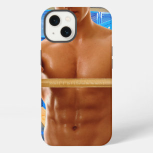 Etui iPhone 13 La chemise de SlipperyJoe homme musclé torse nu ab