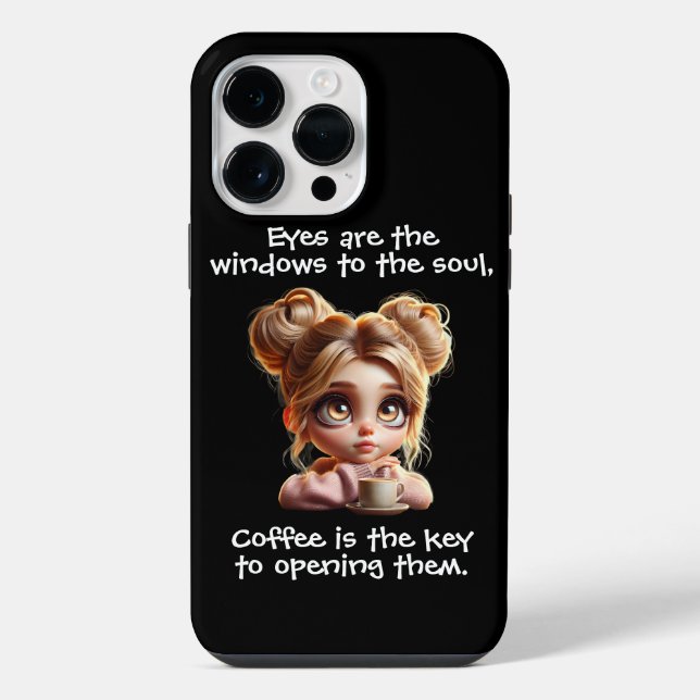 Coque iPhone La Clé Est Le Café (Verso)