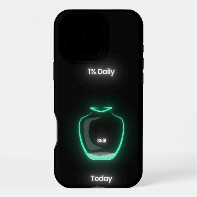 Coque iPhone La compétence augmente de 1 % par jour – Commencez (Verso)