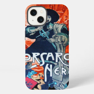 Etui iPhone 13 LA CORSAIRE NOIRE /Bataille de navires pirates en