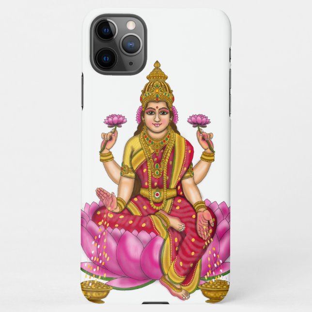 Coque iPhone La couverture mobile de la déesse Lakshmi (Dos)