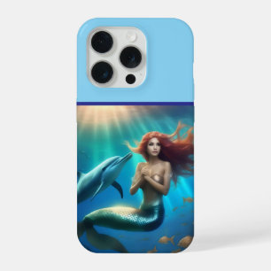Coque iPhone 15 Pro "La danse de l'océan : Le voyage d'une sirène et d