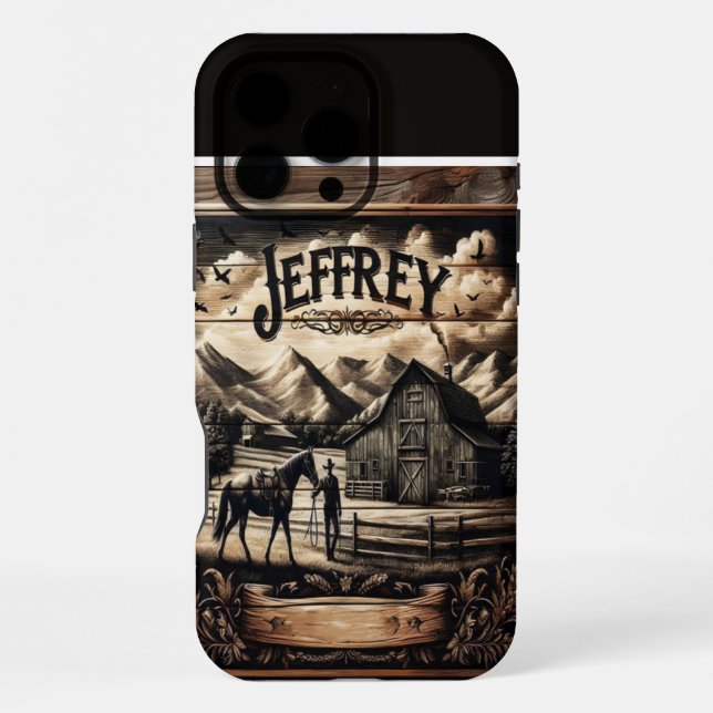 Coque iPhone La ferme rustique de Jeffrey (Verso)
