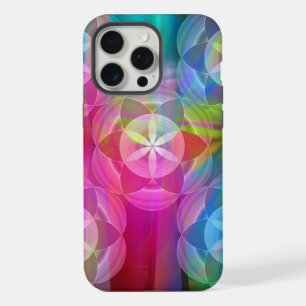 Coque iPhone 15 Pro Max La Fleur de Vie, Motifs Géométriques
