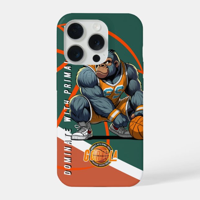 Coque iPhone La force primordiale du Basketball (Verso)