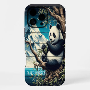 Coque iPhone 16 Pro Max La forêt de Panda cachée : Bambou délice