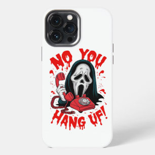 Etui iPhone 13 Pro Max la franchise _Scream_ détenant un redphone