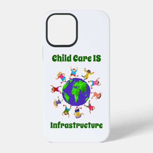 Coque iPhone La garde d'enfants EST une infrastructure (Verso)