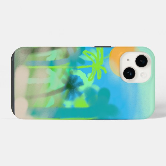 Coque iPhone LA Haze phonecase iPhone 14 (Verso Horizontal)