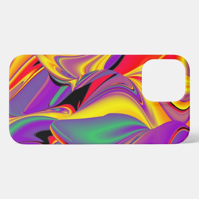 Coque iPhone La magie des couleurs Abstrait Rainbowart 3D (Verso Horizontal)