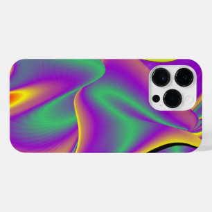 Coque Pour Pour iPhone 14 Pro Max La magie des couleurs Abstrait Rainbowart 3D