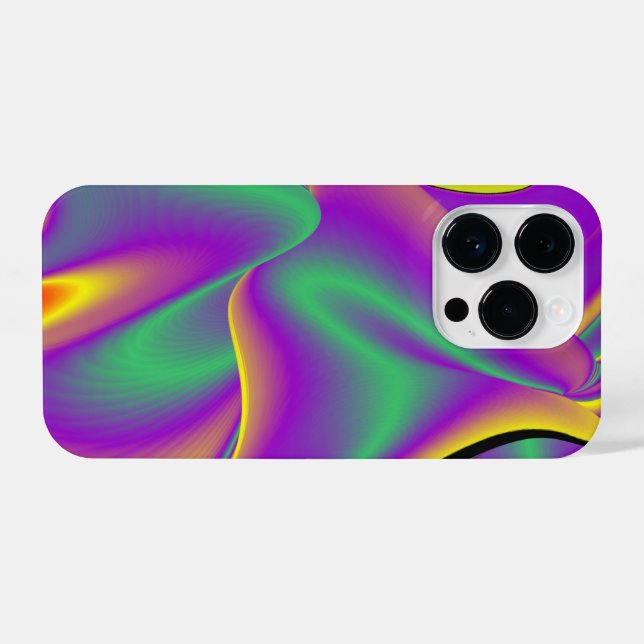 Coque iPhone La magie des couleurs Abstrait Rainbowart 3D (Verso Horizontal)