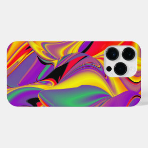 Coque Pour Pour iPhone 14 Pro Max La magie des couleurs Abstrait Rainbowart 3D