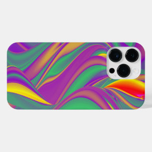 Coque Pour Pour iPhone 14 Pro Max La magie des couleurs Abstrait Rainbowart 3D