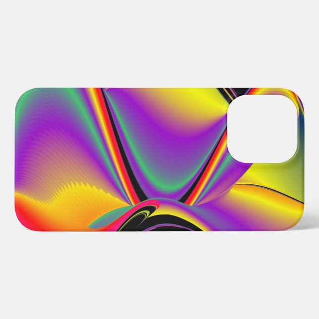 Coque iPhone La magie des couleurs Abstrait Rainbowart 3D (Verso Horizontal)
