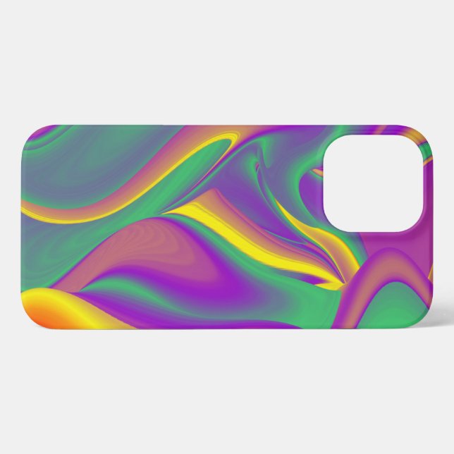 Coque iPhone La magie des couleurs Abstrait Rainbowart 3D (Verso Horizontal)