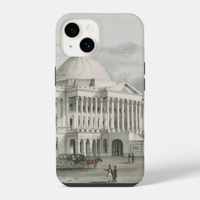 Coque iPhone La Maison Blanche, Capitole à Washington Lithograp (Verso)