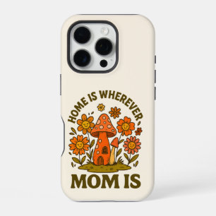 Coque iPhone 16 Pro La maison est où se trouve maman Fête des mères