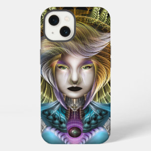 Etui iPhone 13 La Majesté de Trilia Portrait Fantastique Fractal