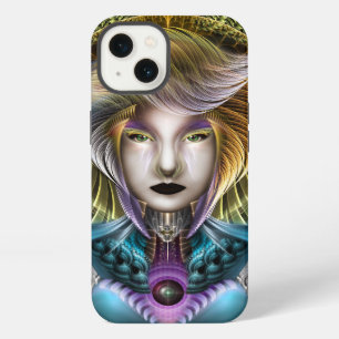 Etui iPhone 13 La Majesté de Trilia Portrait Fantastique Fractal
