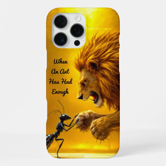 Coque iPhone La Minuscule Némésis du Lion (Verso)